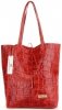 Bőr táska shopper bag Vittoria Gotti piros V299COCO